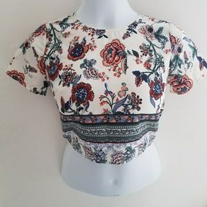 Floral crop top